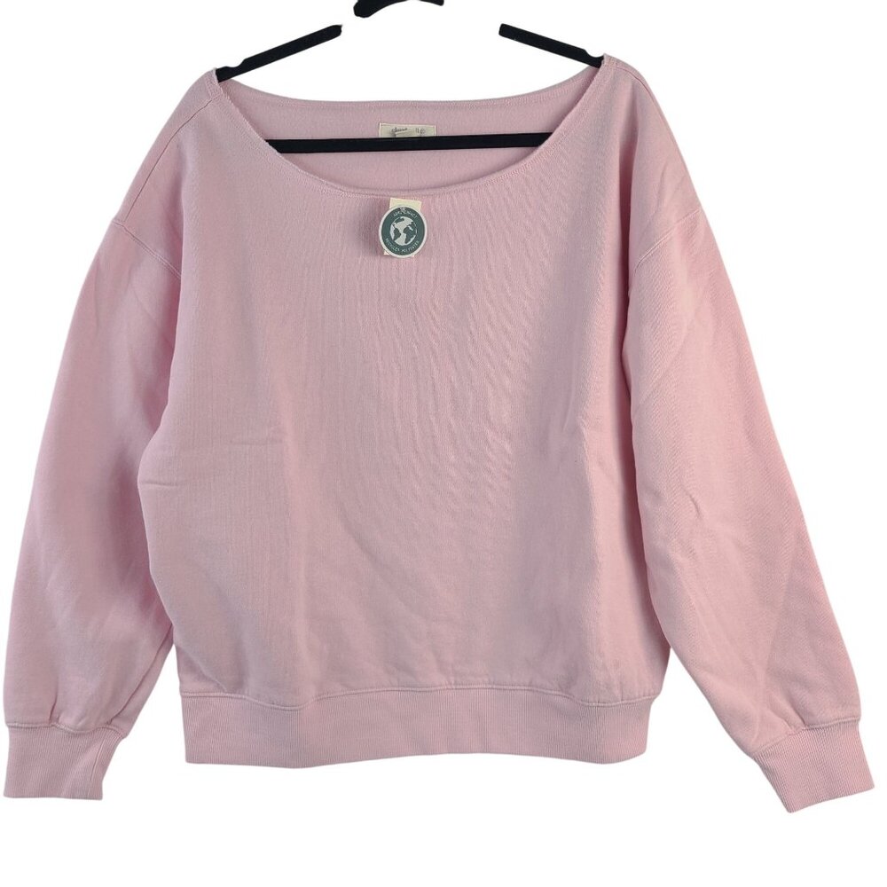 NWT Aeropostale Women's Cloud Soft Pink Sweatshirt Scoop Neck Sz M